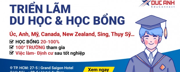 TRIỂN LÃM DU HỌC & HỌC BỔNG THÁNG 5/2023