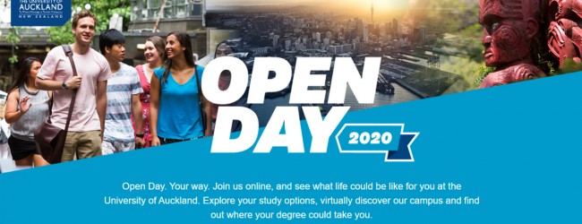 Đại học Auckland: Ngày hội Open day Online với nhiều thông tin bổ ích